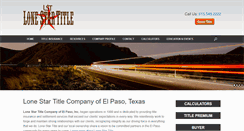 Desktop Screenshot of lonestartitle.com