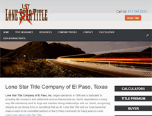 Tablet Screenshot of lonestartitle.com